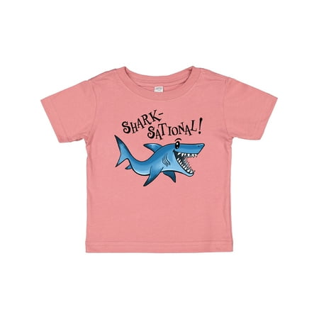 

Inktastic Shark-sational!- Fun Shark Pun Gift Baby Boy or Baby Girl T-Shirt