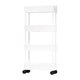 thumbnail image 1 of Toystoory Carrito de almacenamiento en blanco y negro con 3, 4 y 5 niveles para sala de estar, con drenaje hueco Almacenamiento y organización del hogar Blanco, 4 capas 25 cm, 1 of 6