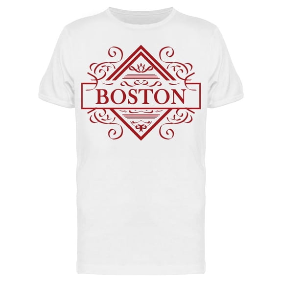 Ornaments Boston T-Shirt Men -Image by Shutterstock, Male 3X-Large