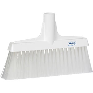 Vikan 10" Upright Broom- Soft/Stiff - White (3 Units)