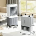 thumbnail image 2 of Enfriador de Aire Evaporativo Plegable de 32L,Aspas Cuadradas, 4 Cajas de Hielo, Tanque Separable y Plegable, 3 Velocidades, Temporizador 7h, para Hogar y Oficina, 2 of 7