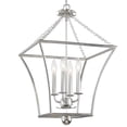 thumbnail image 2 of Crystorama Lighting 516-SA Broche - 4 Light Lantern   Antique Silver Finish, 2 of 7