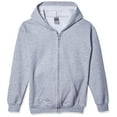 thumbnail image 1 of Gildan Sweat à Capuche Zippé Complet pour Enfants, Gris Sport, Petit, 1 of 2