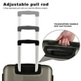 thumbnail image 4 of 3 Piece Luggage Set with TSA Lock,  Lightweight Cross Stripe Suitcase Hardshell Luggage Set with Hooks And 360 Degree Spinner Wheels (20in/24in/28in), 4 of 9