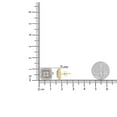 thumbnail image 5 of 10K Yellow, White, and Rose Gold Plated Sterling Silver Diamond Accent Earrings (I-J, I3), 5 of 7