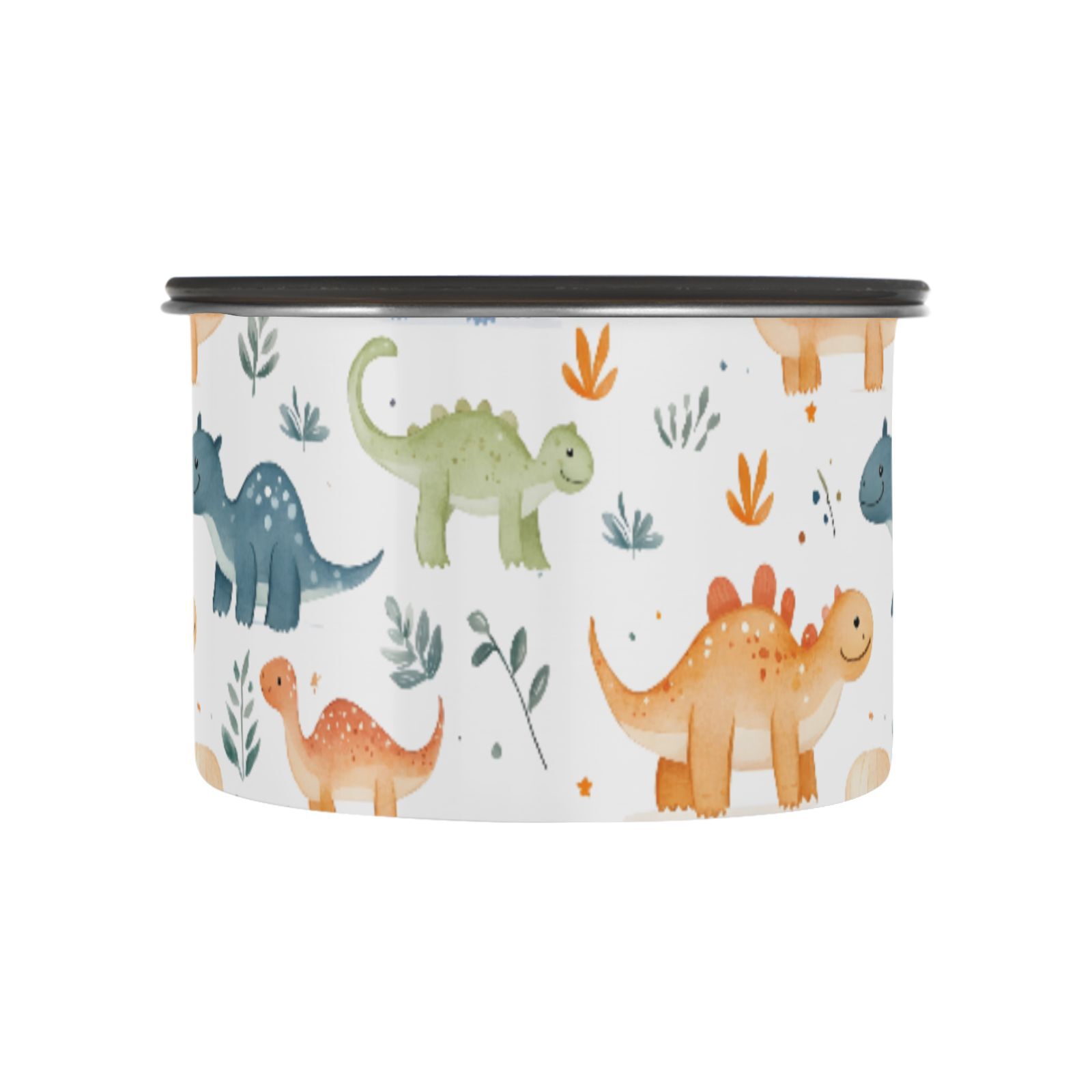 Dinosaur Cartoon Dino Airtight Coffee Bean Canister 30oz Food Storage Containers with Lids For Gournd, Tea, Sugar, Flour, Rice, Cereal, Candy Cookie Jar