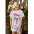 thumbnail image 4 of Battle Breast Cancer BCA Awareness Women's Plus Size Graphic Tee Brisco Brands 3X, 4 of 5