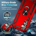 thumbnail image 4 of for Samsung Galaxy A54 5G Case for A54 Phone Case,Heavy Duty Drop Protection Rugged Shockproof Durable Phone Cover Case-Red, 4 of 6