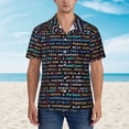thumbnail image 4 of Lsque Function Source Code1 pattern Hawaiian Shirt for Men, Unisex Summer Beach Casual Short Sleeve Button Down Shirts-Medium, 4 of 9