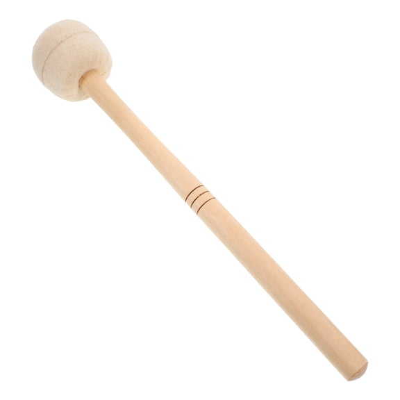Bass Drum Mallet with Wool Felt Head Anti Slip Percussion Sticks for Drums Snare Drums and Band Instrument Accessory