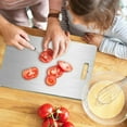 thumbnail image 3 of MesaSe Titanium Cutting Board for Kitchen Multi-Sized 304 Stainless Steel Cutting Board Safe Chopping  DishWasher Safe Cutting Board for Meat&Fruit Food-Grade, 3 of 9