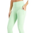 thumbnail image 2 of ID Ideology Women's High Waist Side Pocket 7/8 Length Leggings Green Size X-Small, 2 of 3