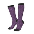 thumbnail image 2 of Balery Retro Florals Purple Fun Novelty Socks Men'S Women'S Crew Socks Funny Crazy Novelty Socks Quirky And Cool Socks, 2 of 9