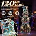 thumbnail image 5 of UBesGoo 4ft Lighted Snowman,Prismatic Iridescent Christmas Outdoor Decor Holiday Decoration, 5 of 11