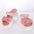 thumbnail image 4 of asdoklhq Slippers for Women Summer,Summer Ladies Flowers Slippers Sandals Casual Women's Shoes Bow Buckle Slippers, 4 of 6