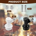 thumbnail image 2 of Wekvgz 1 Pair Ball Lock Quick Disconnect Set Convenient Ball Lock Disconnect Set Leak Free Ball Lock Keg Fittings Sturdy Ball Lock Keg Post Quick Disconnect Set for Keg Post Coupler, 2 of 10
