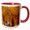 Red/White, variant on 3drose, Qalat Ar-rabid Arabic Fortress Castle. Stone Corridor. Ajlun, Jordan., 15oz Mug