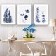 thumbnail image 5 of Flores artificiales Briful Orquídeas azules Phalaenopsis de 38 cm con maceta, 5 of 6