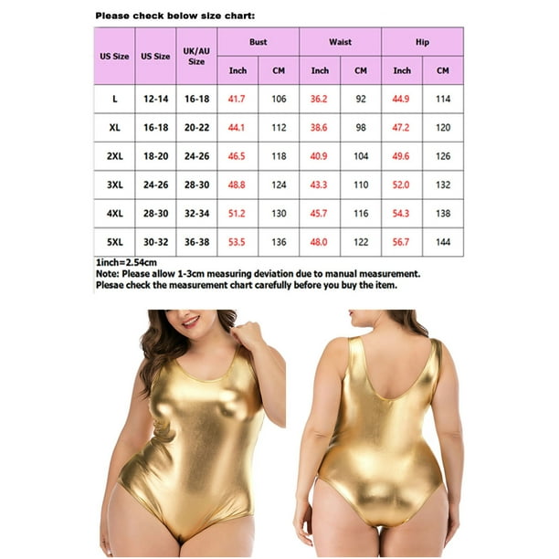 Plus size deals gold swimsuit