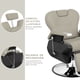 thumbnail image 2 of Sillón Barbero Onof  BC-001 Hidráulico Silla Estética Color Gris, 2 of 5