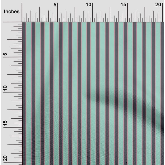 oneOone Silk Tabby Fabric Shadow Stripe Printed Fabric 1 Yard 42 Inch Wide