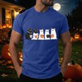 thumbnail image 2 of TOWED22 Halloween Short Sleeve T-Shirts for Men Fashion Summer Print Tops Round Neck Breathable Tees Plus Size(H149-Blue,XXL), 2 of 7