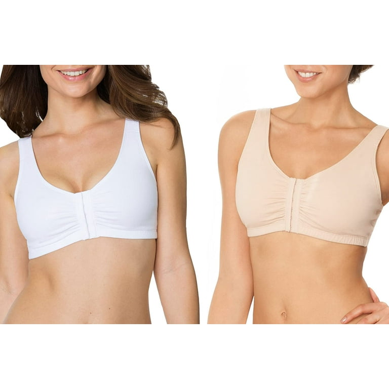 Fruit of the Loom Women's Front Closure Cotton Bra 