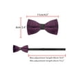 thumbnail image 3 of INSPIRAR CHIC Corbatas de Moño de Terciopelo Ajustables Pre-atadas para Prom, Boda, Tuxedo Talla Única Fucsia, 3 of 4