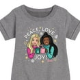 thumbnail image 3 of Barbie - Holidays & Christmas - Peace Love & Joy - Toddler & Youth Girls Fleece Dress, 3 of 5