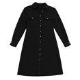 thumbnail image 6 of Cozyvia Women's Modern Swimsuit Cover Up Blouse, Solid Color Cotton Bathing Suit Coverup Button Down Beach Long Shirts with Pockets - Black XXL, 6 of 6