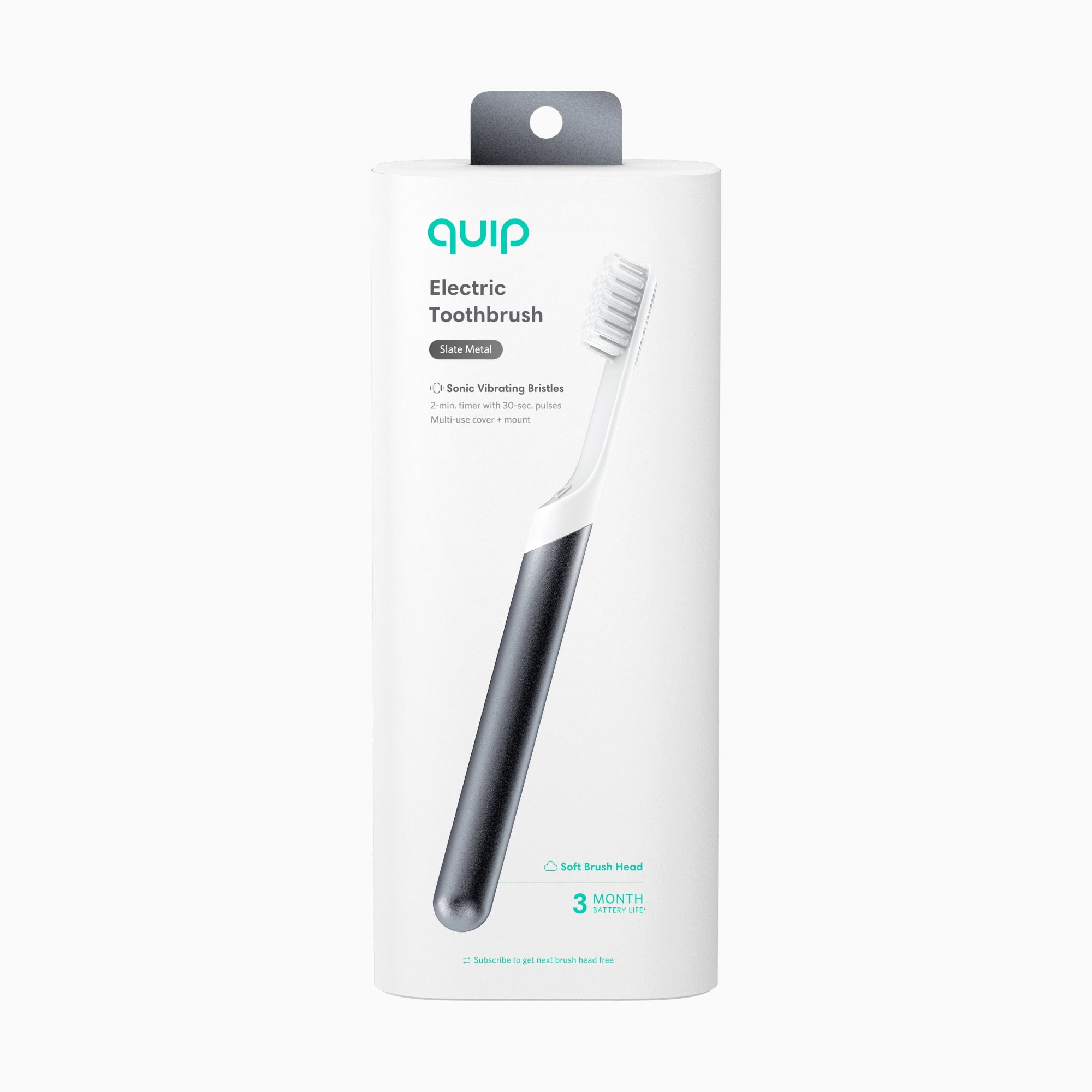 quip slate metal electric toothbrush