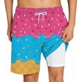 thumbnail image 4 of JAJAHO Boys Swim Trunks With Liner UPF 50+ Ice Cream Printed Beach Shorts For Kids Boy Bathing Suit Drawstring Swim Shorts 2-14Y, 4 of 4