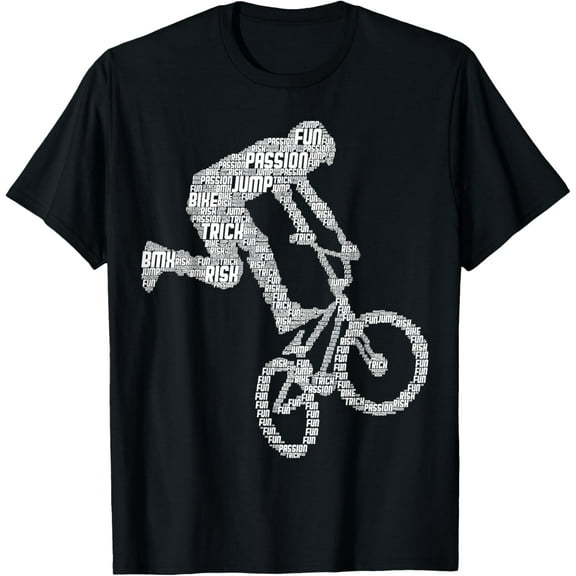 Playful Comfort Tee - BMX Rider Bike Bicycle Stunt Racing Boys Kids T-Shirt