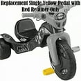 thumbnail image 5 of Replacement Part for Fisher-Price Tough Trike - DMW97 ~ Plus Many other Models ~ Replacement Single Yellow Pedal with Red Retainer, 5 of 5