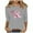 Gray, variant on Alkepwun Breast Cancer Shirt for Women Pink Ribbon Shirts Cancer Survivor Support Gifts Pullover 3/4 Sleeve Tops