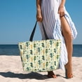 thumbnail image 6 of Pofeuu Seahorse Print Beach Bag,Waterproof Sandproof Beach Tote Bag, Large Capacity Foldable Beach Bags for Women, 6 of 7