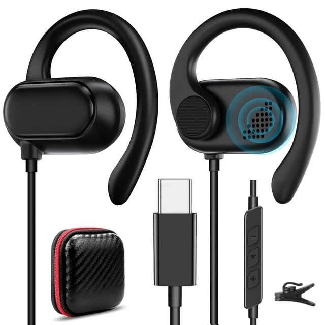 Gancho para auriculares TOPAUX USB tipo C Open Air con micrófono