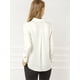 thumbnail image 5 of Camisa de Trabajo Unique Bargains Manga Larga Blusa Elegante Cuello V Mujer Blanco M, 5 of 6