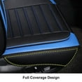thumbnail image 6 of Fit For 2000-2024 Nissan Kicks Sentra 5pcs Car Seat Covers Full Set Waterproof Faux Leather,Airbag Compatible Automotive Vehicle Cushion Cover (Black&Blue), 6 of 10