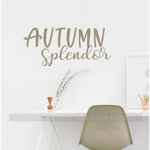 Autumn Splendor Wall Quote Decal Vinyl Sticker Fall Decor Art Home Office School 23x10-Inch Tumbleweed