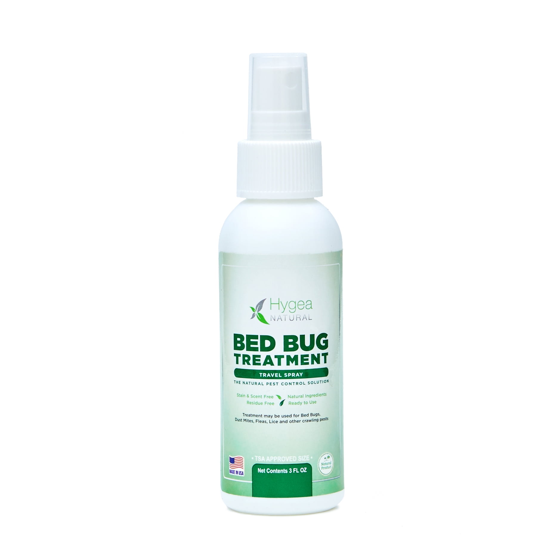 Hygea Natural Bed Bug & Lice Travel Spray Children & Pet Safe Non