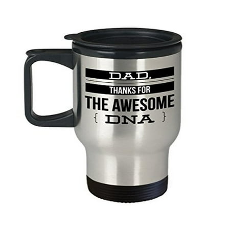 

DNA Travel Mug for Dad - 14 oz Stainless Steel Coffee Cup - Perfect Gift