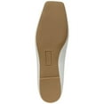 thumbnail image 4 of ALFANI Womens White Flexible Sole Padded Metallic Neptoon Square Toe Slip On Flats Shoes 6.5 M, 4 of 4