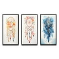 thumbnail image 2 of Designart "Yellow Boho Dreamcatcher Watercolor Whimsy I" Dream catcher Framed Wall Art Set Of 3 - Gold Traditional Frame Gallery Wall Set For Home Decor, 2 of 6