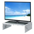 thumbnail image 3 of Pemberly Row Contemporary Wood Small Monitor Riser for TVs up to 23" in White, 3 of 4