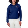 thumbnail image 4 of Women's WEAR by Erin Andrews  Royal New York Giants Waffle Hoodie Pullover Top, 4 of 4