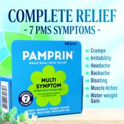 Pamprin Multi-Symptom Caplets 40 Caplets (Pack of 4)