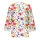 thumbnail image 5 of Fiudx Ofertas y Liquidaciones Blusa Holgada con Estampado de Pascua y Cuello En V Retro de Manga Tres Cuartos a La Moda para Mujer, 5 of 5