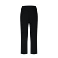 thumbnail image 5 of Stamzod Women's Clothing Summer Solid Color Elastic Waist Straight Leg Capri Pants Daily Casual Fitting Capris for Women on Clearance Black M, 5 of 7