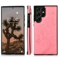thumbnail image 2 of Dteck Case Compatible with Samsung Galaxy S24 Ultra,Magnetic Clasp Leather Wallet with Card Slot Butterfly Embossing Case Flip Kickstand Protective Phone Cover for Galaxy S24 Ultra,Pink, 2 of 5